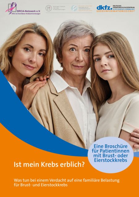 Titelseite der Broschüre "Ist mein Krebs erblich?"